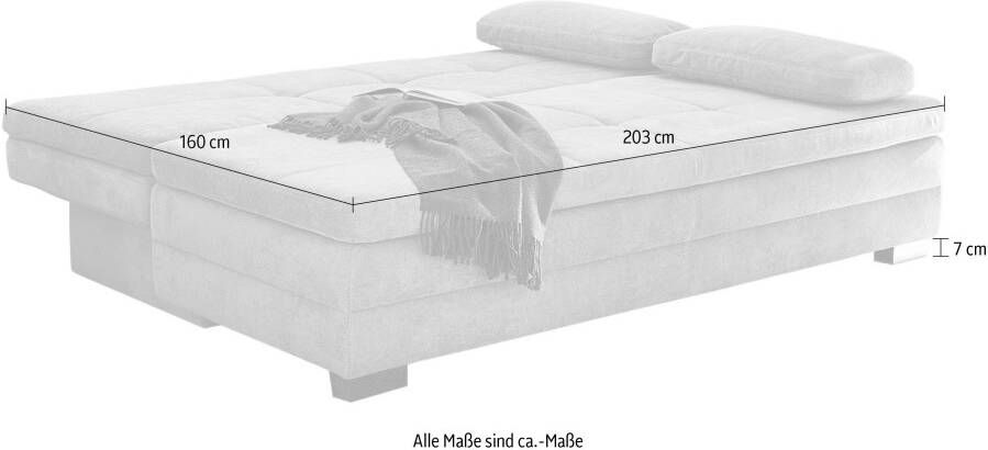 Jockenhöfer Gruppe Slaapbank Lincoln met slaapfunctie en bedkist geschikt als volwaardig bed - Foto 3