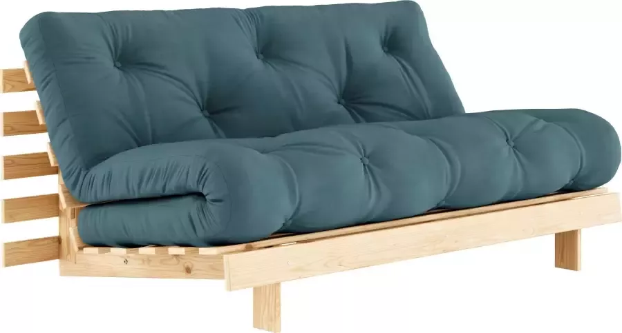 Karup Slaapbank Roots 160 slaapbank logeerbed bank met futonmatras Incl. futonmatras ligoppervlak 160x200 cm FSC gecertificeerd dennenhout (2 stuks) - Foto 5