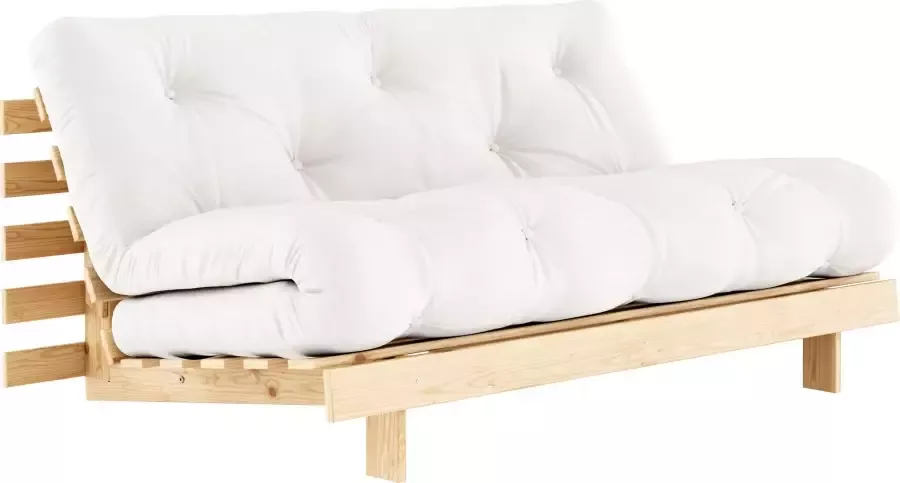 Karup Slaapbank Roots 160 slaapbank logeerbed bank met futonmatras Incl. futonmatras ligoppervlak 160x200 cm FSC gecertificeerd dennenhout (2 stuks) - Foto 5