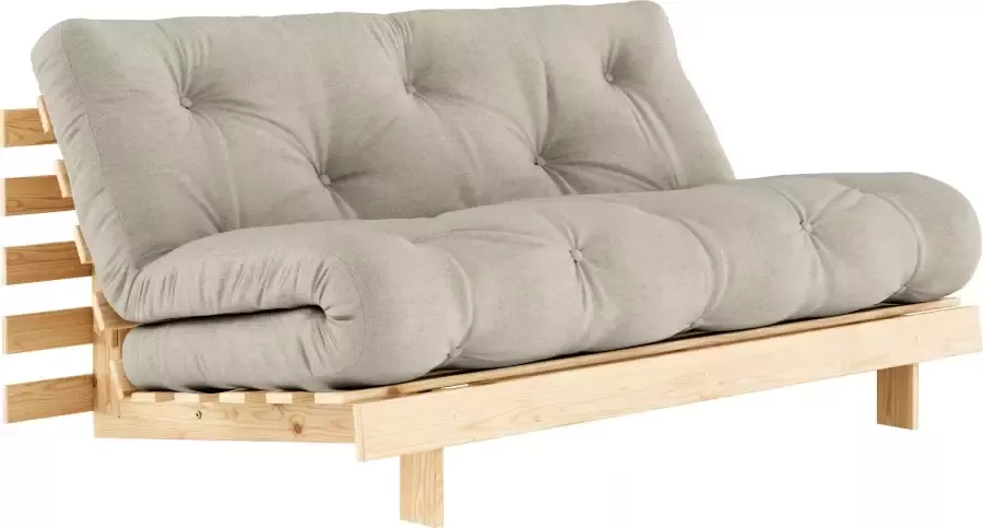 Karup Slaapbank Roots 160 slaapbank logeerbed bank met futonmatras Incl. futonmatras ligoppervlak 160x200 cm FSC gecertificeerd dennenhout (2 stuks) - Foto 5
