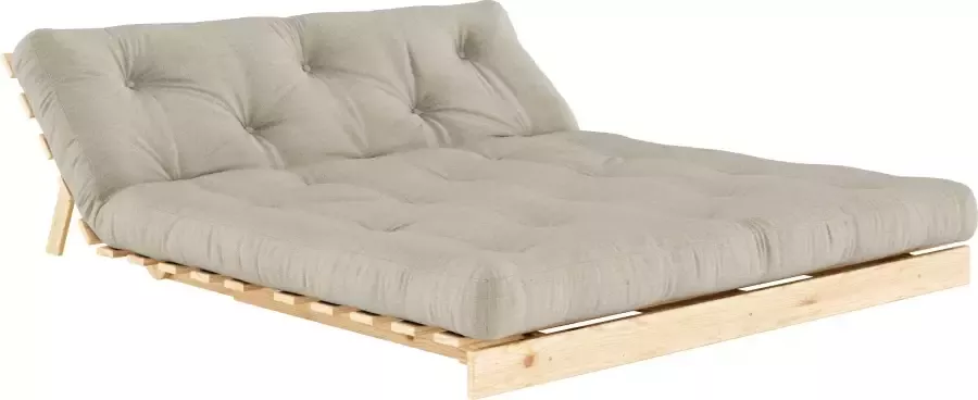 Karup Slaapbank Roots 160 slaapbank logeerbed bank met futonmatras Incl. futonmatras ligoppervlak 160x200 cm FSC gecertificeerd dennenhout (2 stuks) - Foto 6