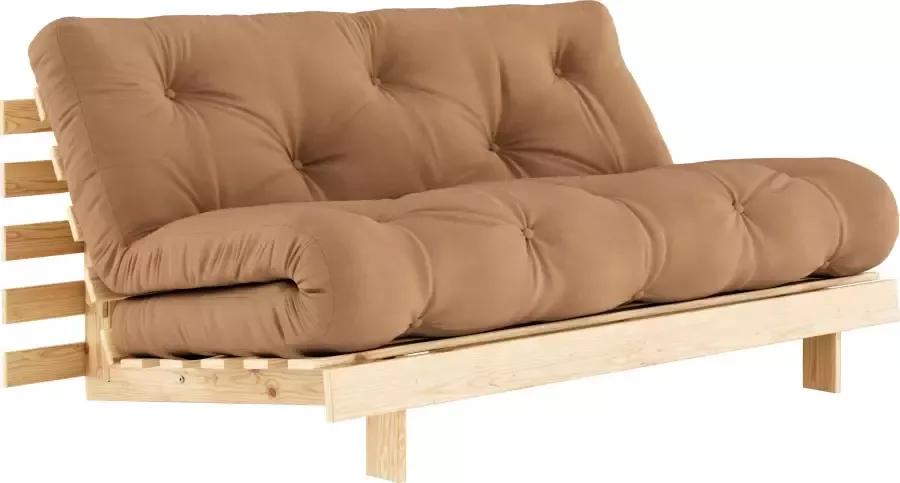 Karup Slaapbank Roots 160 slaapbank logeerbed bank met futonmatras Incl. futonmatras ligoppervlak 160x200 cm FSC gecertificeerd dennenhout (2 stuks) - Foto 5