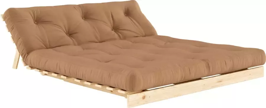 Karup Slaapbank Roots 160 slaapbank logeerbed bank met futonmatras Incl. futonmatras ligoppervlak 160x200 cm FSC gecertificeerd dennenhout (2 stuks) - Foto 6