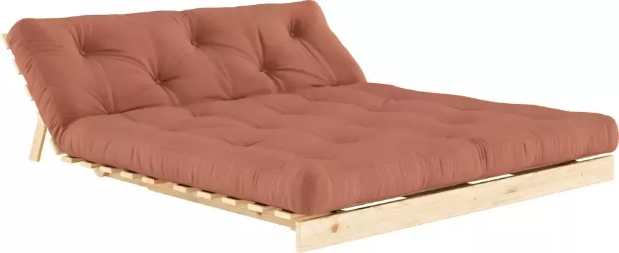 Karup Slaapbank Roots 160 slaapbank logeerbed bank met futonmatras Incl. futonmatras ligoppervlak 160x200 cm FSC gecertificeerd dennenhout (2 stuks) - Foto 6