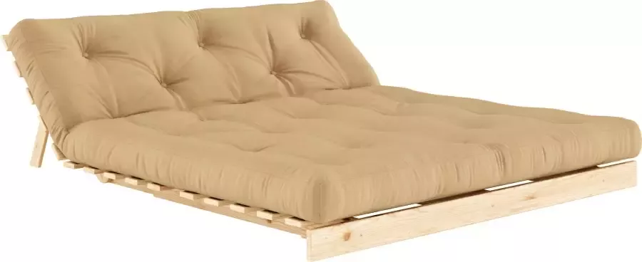 Karup Slaapbank Roots 160 slaapbank logeerbed bank met futonmatras Incl. futonmatras ligoppervlak 160x200 cm FSC gecertificeerd dennenhout (2 stuks) - Foto 6