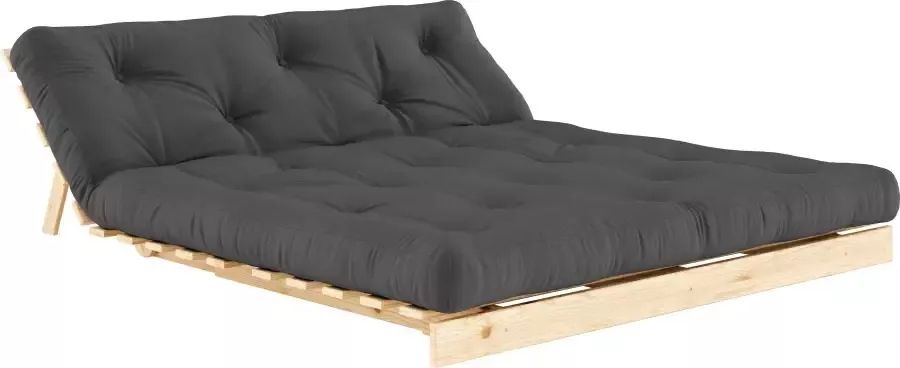 Karup Slaapbank Roots 160 slaapbank logeerbed bank met futonmatras Incl. futonmatras ligoppervlak 160x200 cm FSC gecertificeerd dennenhout (2 stuks) - Foto 6