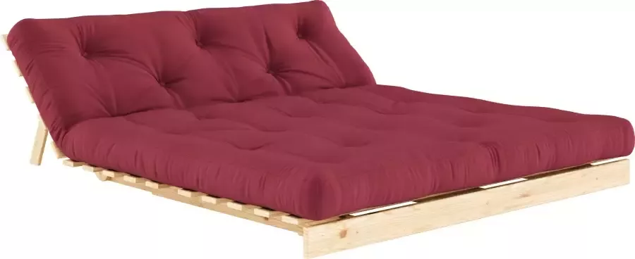 Karup Slaapbank Roots 160 slaapbank logeerbed bank met futonmatras Incl. futonmatras ligoppervlak 160x200 cm FSC gecertificeerd dennenhout (2 stuks) - Foto 6