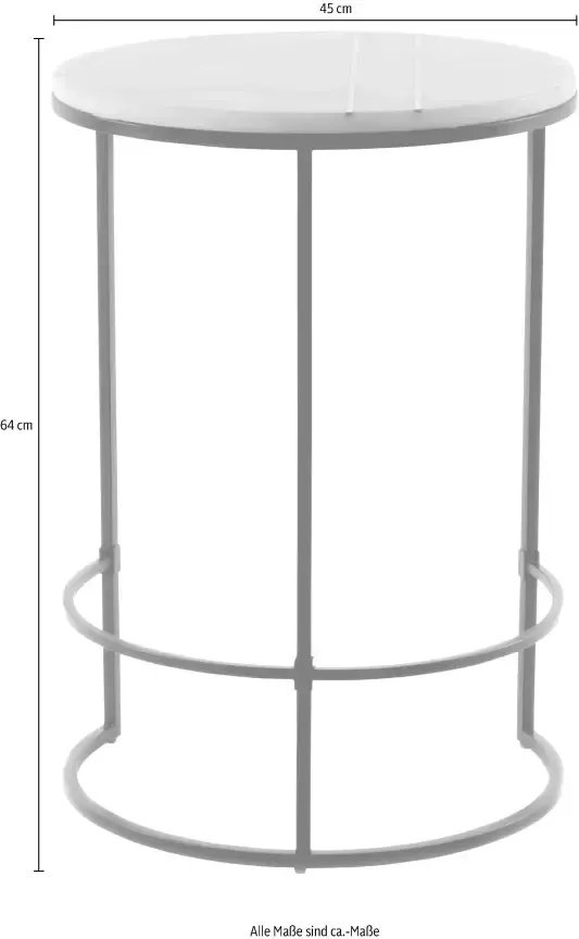 Kayoom Bijzettafel Louis 225 Marmeren tafelblad detailrijk robuust frame tijdloos - Foto 3