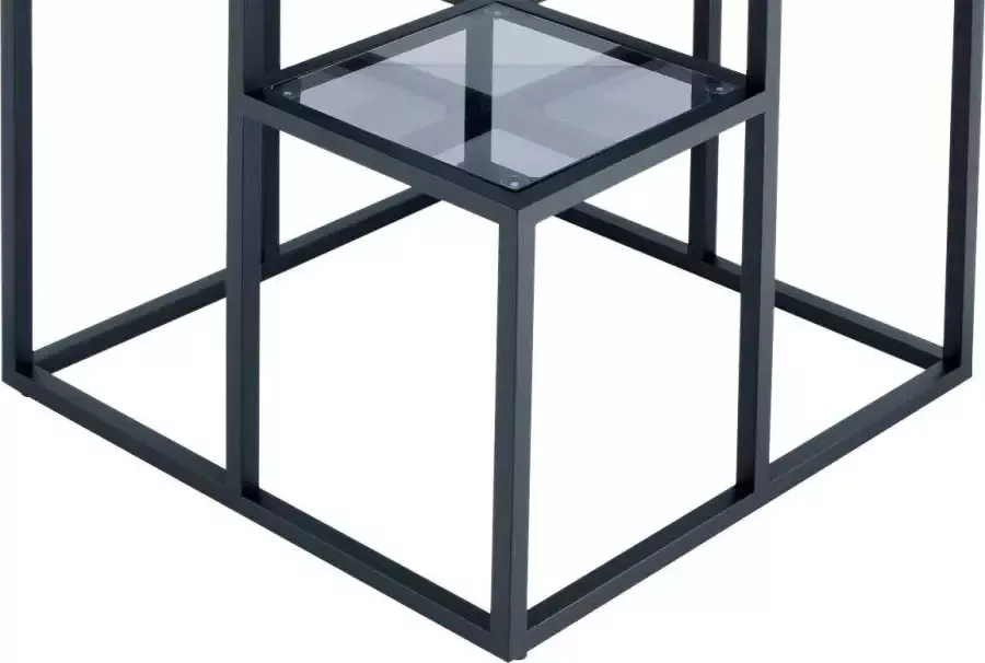 Kayoom Bijzettafel Steps 625 getrapt metalen frame vierkante plateaus modern - Foto 5