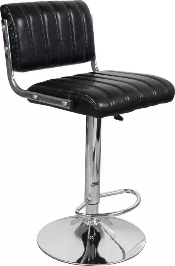 Kayoom Kinderstoel Barkruk Midnight 725 2-delige set in leerlook barkruk onderhoudsvriendelijk in hoogte verstelbaar comfortabel draaibaar (set 2 stuks) - Foto 7