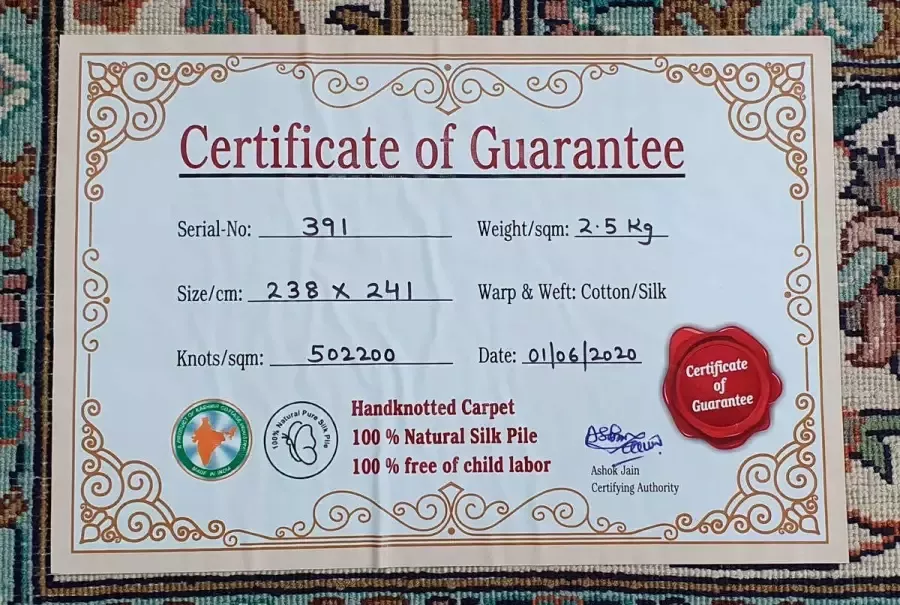 Kayoom Zijden vloerkleed Allover 8696 Los element met certificaat woonkamer - Foto 2