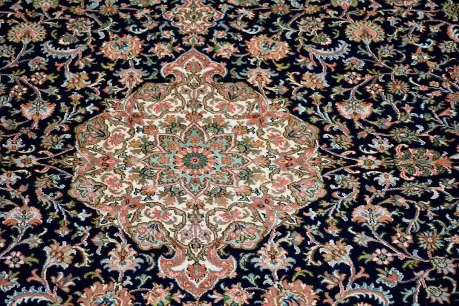 Kayoom Zijden vloerkleed Kashan 8410 Los element met certificaat woonkamer - Foto 1