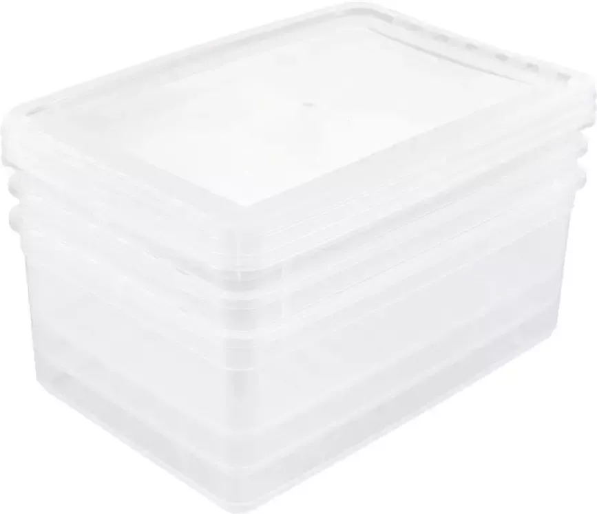 Keeeper Opbergbox Bea 3 x 11 l stapelbaar 39 x 26 5 x 14 cm (set 3 stuks) - Foto 6