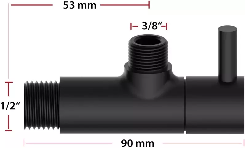 Kirchhoff Hoekventiel JONI Universele hoekventiel met snelsluiting ½". - Foto 4