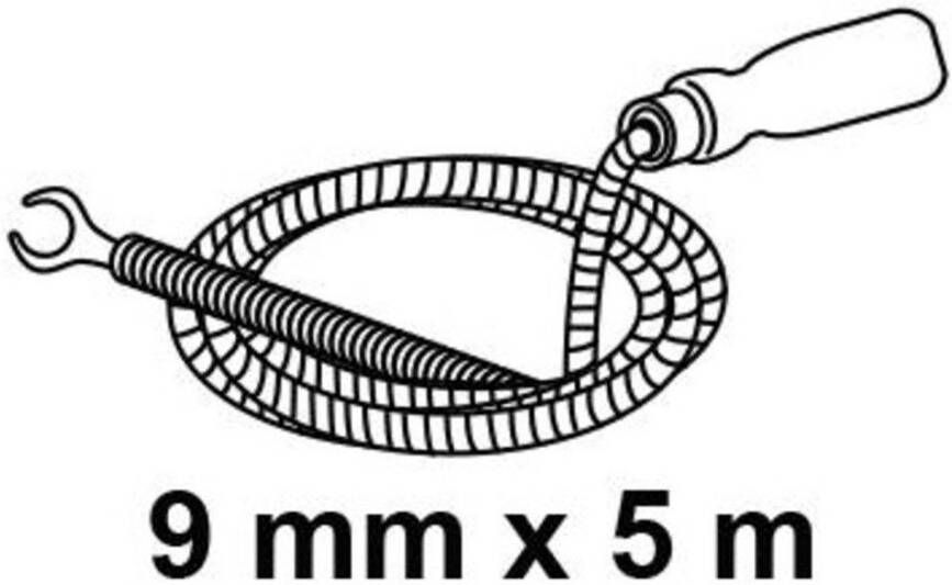 Kirchhoff Pijpreinigingsspiraal 9 mm x 5 m afvoerveer voor een milieuvriendelijke reiniging - Foto 5