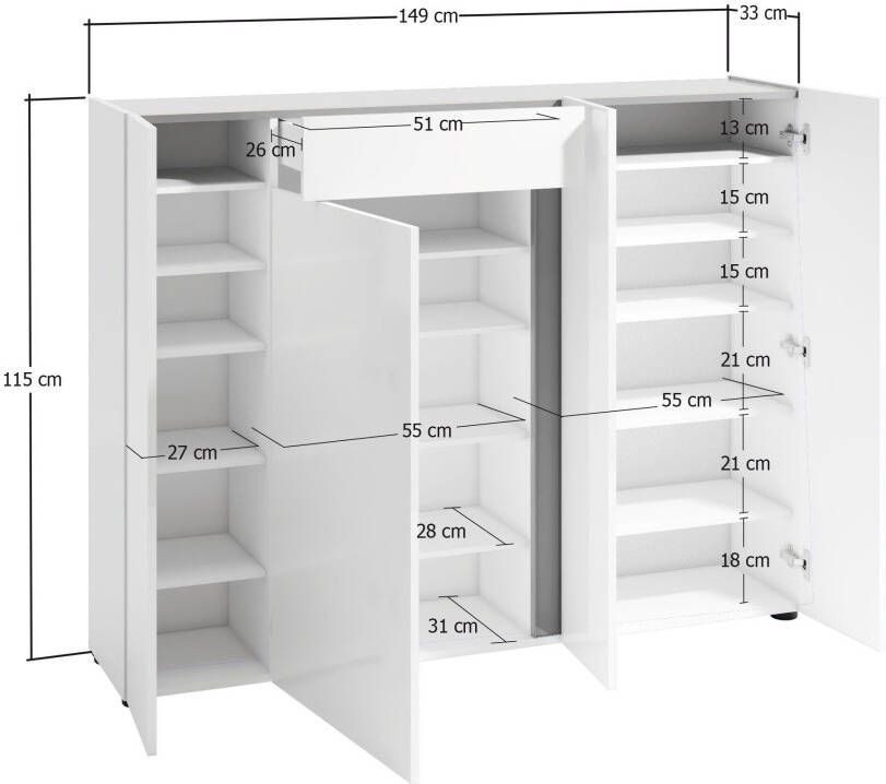 INOSIGN Schoenenkast Atrium (1 stuk) - Foto 4