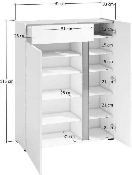 INOSIGN Schoenenkast Atrium (1 stuk) - Foto 5