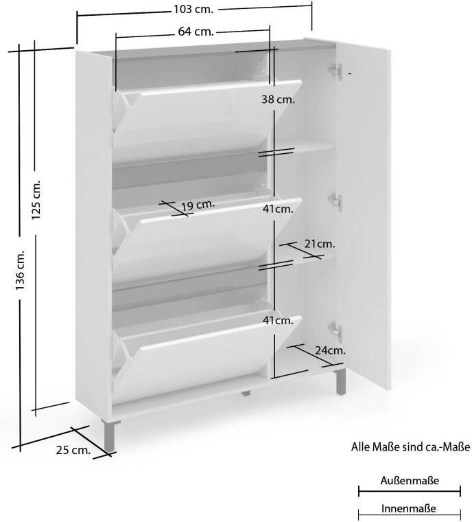 INOSIGN Schoenenkast Easy (1 stuk) - Foto 3