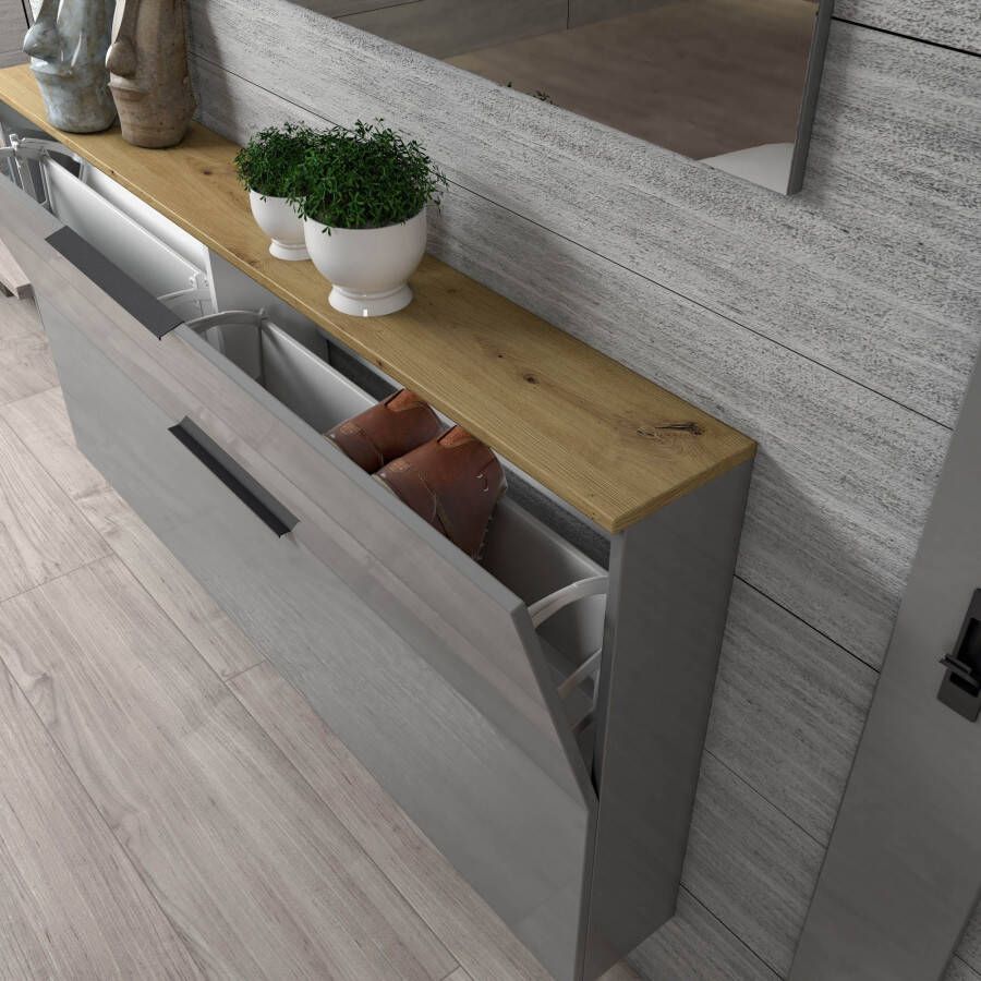 INOSIGN Schoenenkast SPACE schoenenkipper schoenenkast schoenencommode slechts 19 cm diep