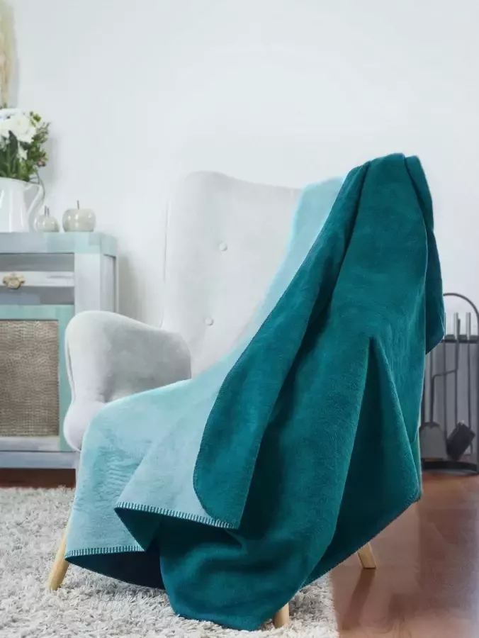 Kneer Deken Uni heerlijk zachte doubleface-deken in veel kleuren knuffeldeken - Foto 3