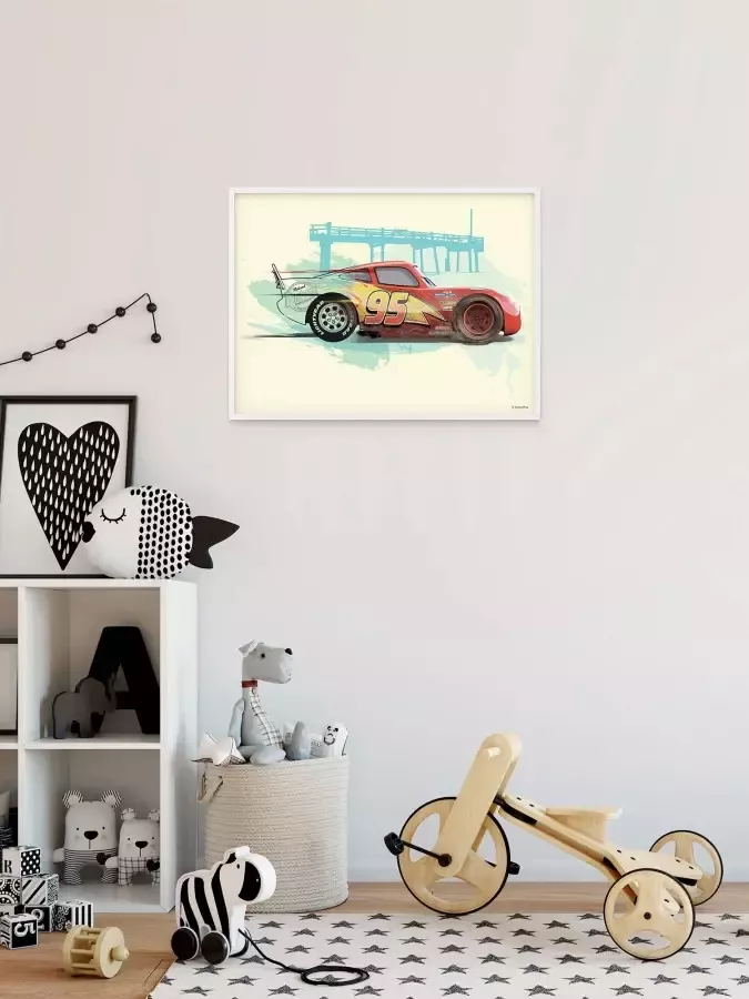 Komar Artprint Cars Lightning McQueen Kinderkamer slaapkamer woonkamer (1 stuk) - Foto 2