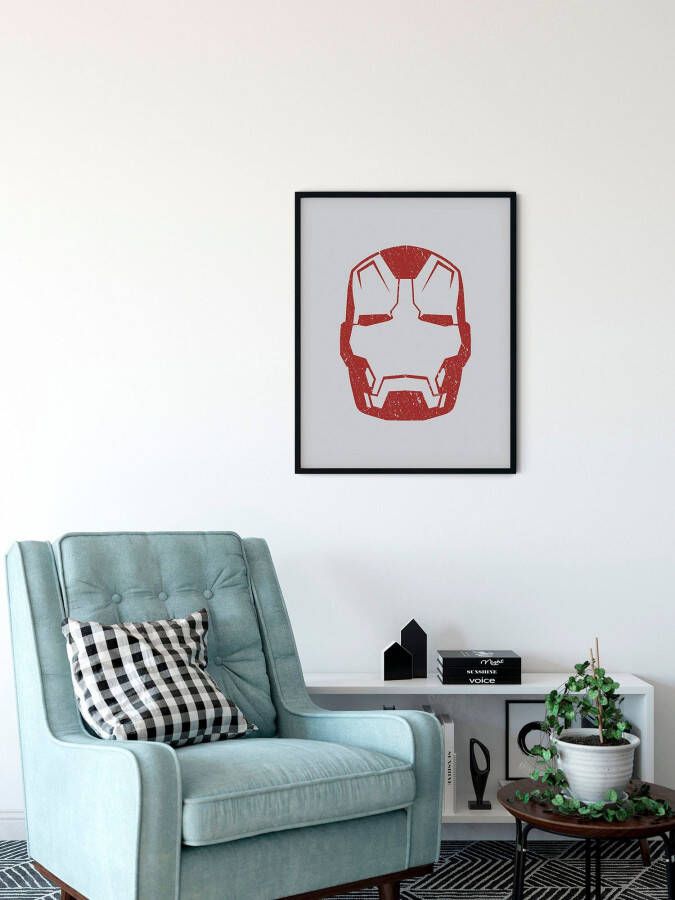 Komar Artprint Iron Man Helmet MK 43 Kinderkamer slaapkamer woonkamer (1 stuk) - Foto 4