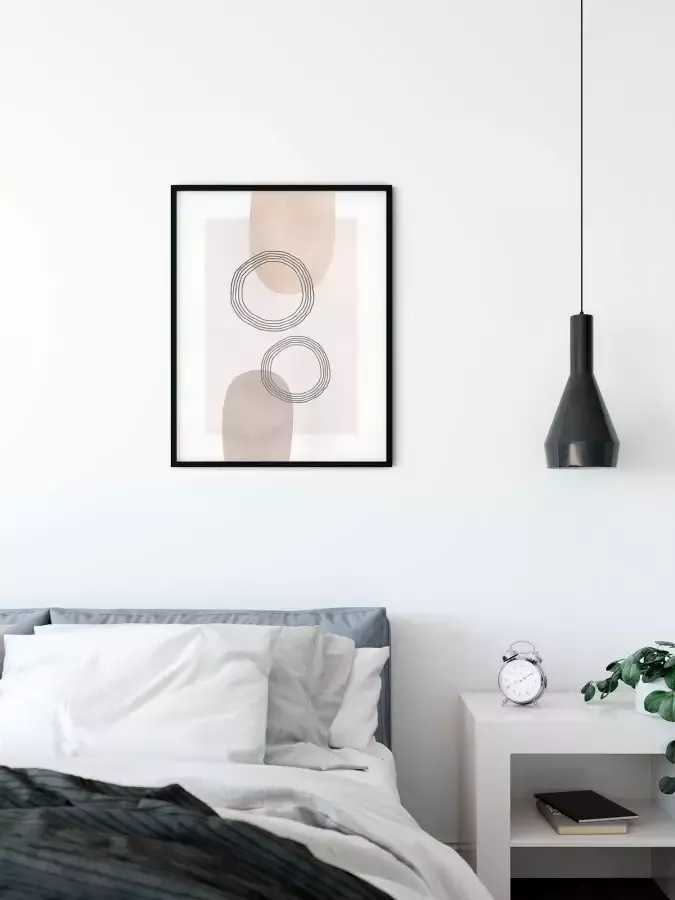 Komar Artprint Line Art Circles Kinderkamer slaapkamer woonkamer (1 stuk) - Foto 4