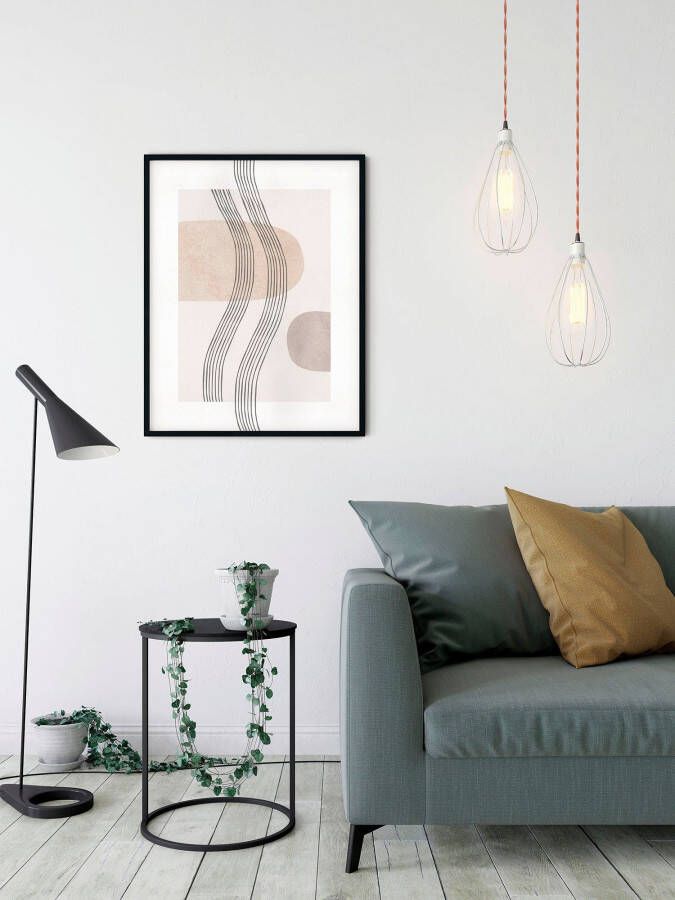 Komar Artprint Line Art Waves Kinderkamer slaapkamer woonkamer (1 stuk) - Foto 4