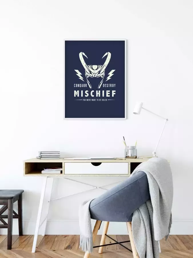 Komar Artprint Loki Mischief Kinderkamer slaapkamer woonkamer (1 stuk) - Foto 4