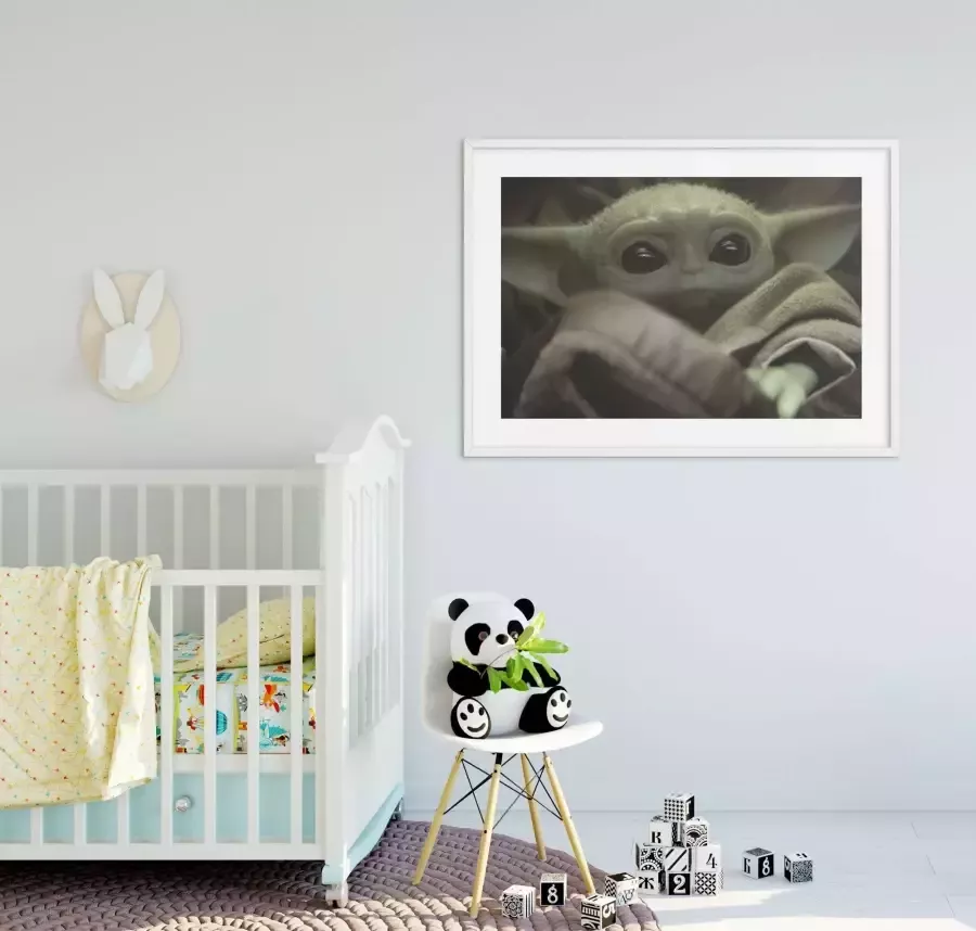 Komar Artprint Mandalorian The Child Cute Face Kinderkamer slaapkamer woonkamer (1 stuk)