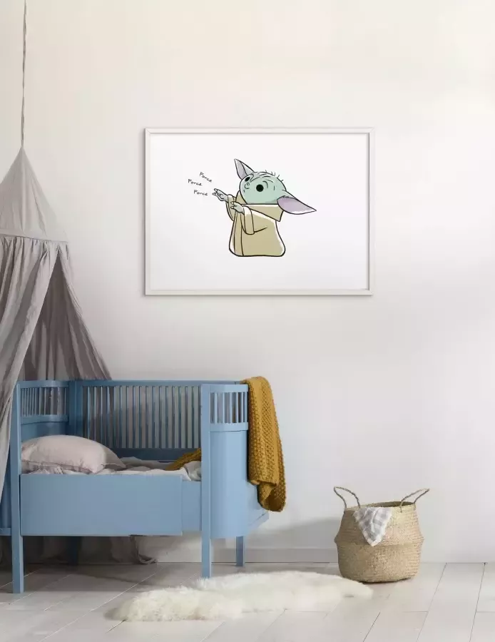Komar Artprint Mandalorian The Child Sweet Force Kinderkamer slaapkamer woonkamer (1 stuk) - Foto 2