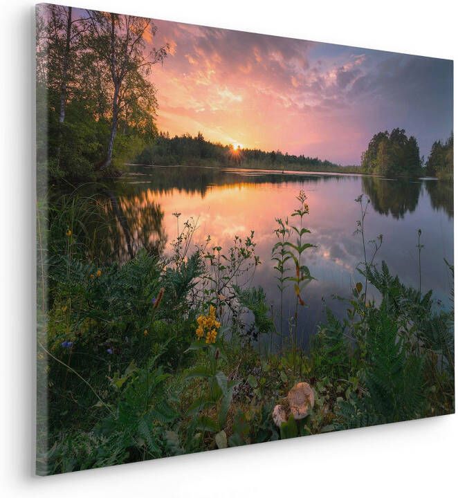 Komar Artprint op linnen Keilrahmenbild Abends in Schweden Größe 90 x 60 cm 90x60 cm (breedte x hoogte) artprint op spieraam (1 stuk) - Foto 2