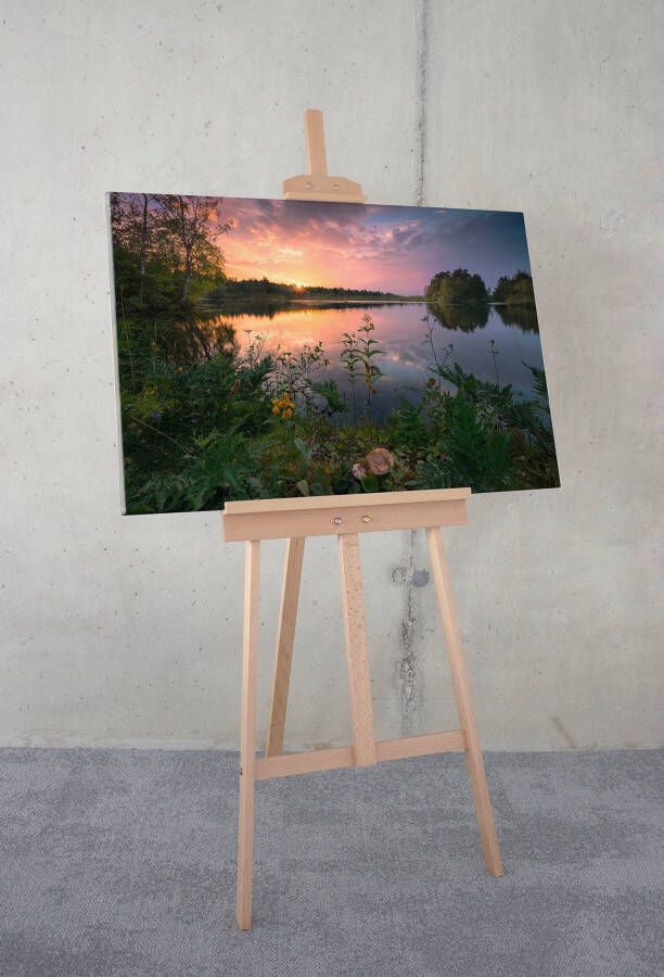 Komar Artprint op linnen Keilrahmenbild Abends in Schweden Größe 90 x 60 cm 90x60 cm (breedte x hoogte) artprint op spieraam (1 stuk) - Foto 1