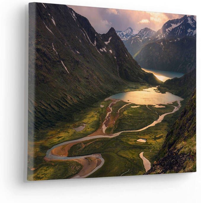 Komar Artprint op linnen Keilrahmenbild Northern Light Größe 40 x 30 cm 40x30 cm (breedte x hoogte) artprint op spieraam (1 stuk) - Foto 3