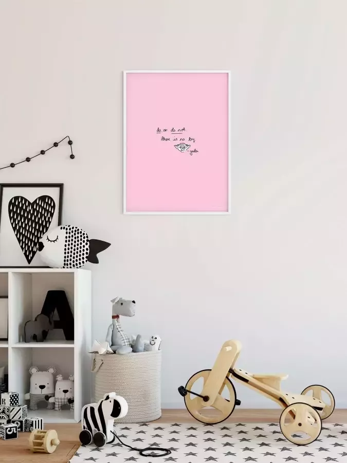 Komar Artprint Star Wars Quote Yoda Cute Kinderkamer slaapkamer woonkamer - Foto 2