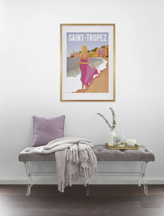 Komar Artprint Vintage Travel Saint-Tropez Kinderkamer slaapkamer woonkamer (1 stuk) - Foto 4