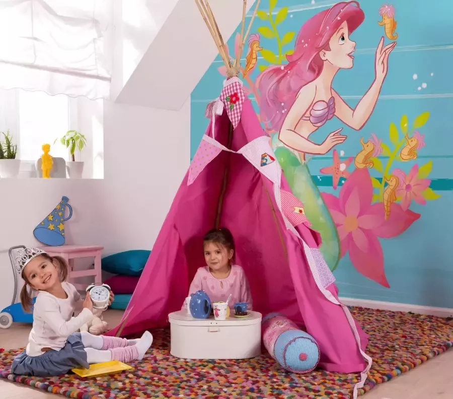 Komar Vliesbehang Ariel Little Friends 250x250 cm (breedte x hoogte)