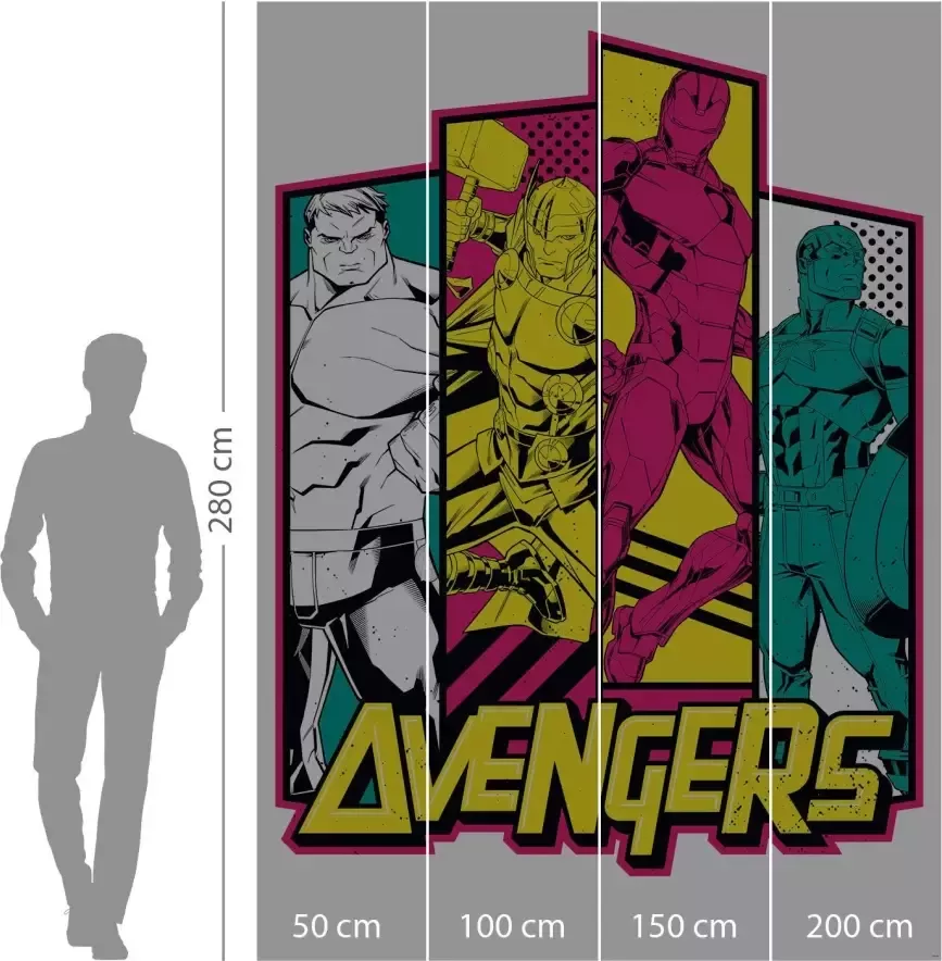 Komar Vliesbehang Avengers Flash 200x280 cm (breedte x hoogte) - Foto 2