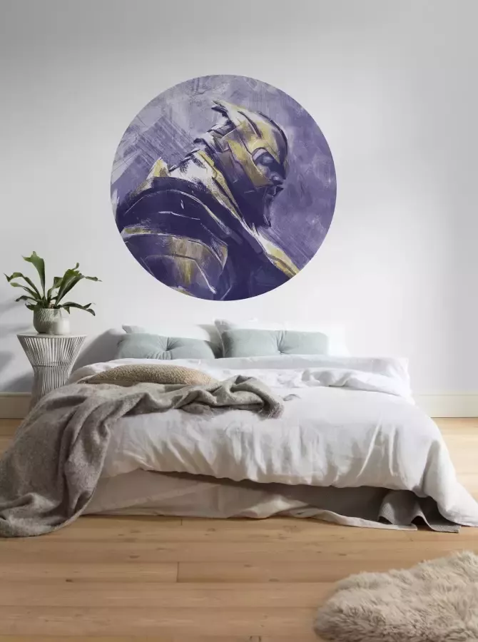 Komar Fotobehang Avengers Painting Thanos 125 x 125 cm (breedte x hoogte) rond en zelfklevend - Foto 3