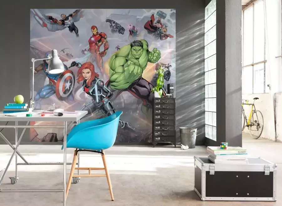 Komar Vliesbehang Avengers Street Revenge 300x280 cm (breedte x hoogte) - Foto 2