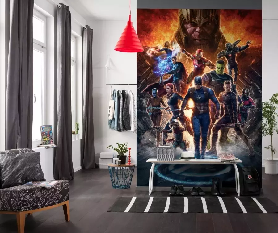 Komar Vliesbehang Avengers vs Thanos 200x280 cm (breedte x hoogte) - Foto 2