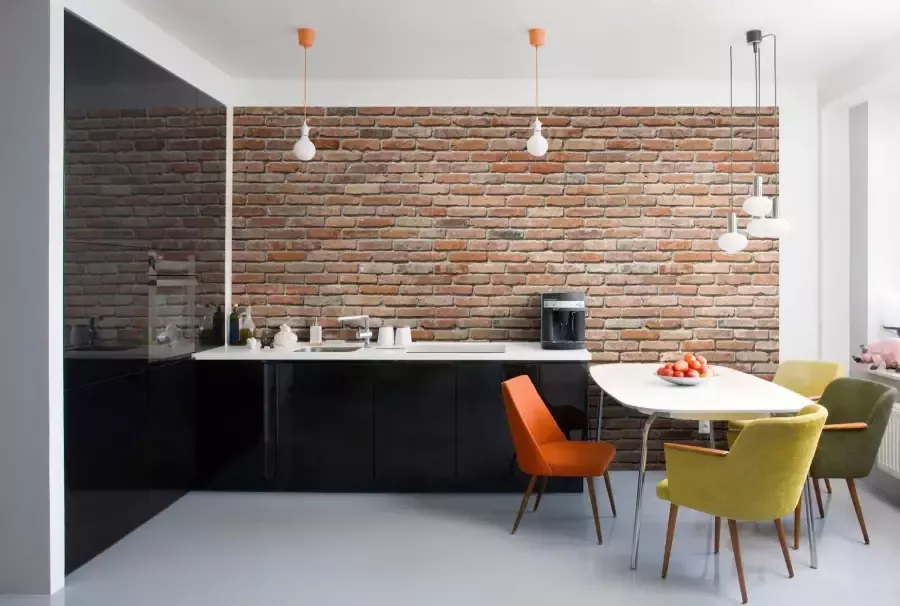 Komar Fotobehang Baksteen Afmeting 368 x 254 cm (set) - Foto 3