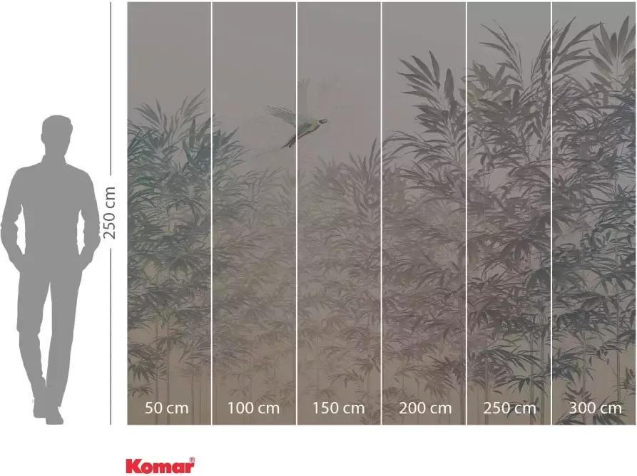 Komar Vliesbehang Bamboo Paradise 300x250 cm (breedte x hoogte) (1 stuk) - Foto 5