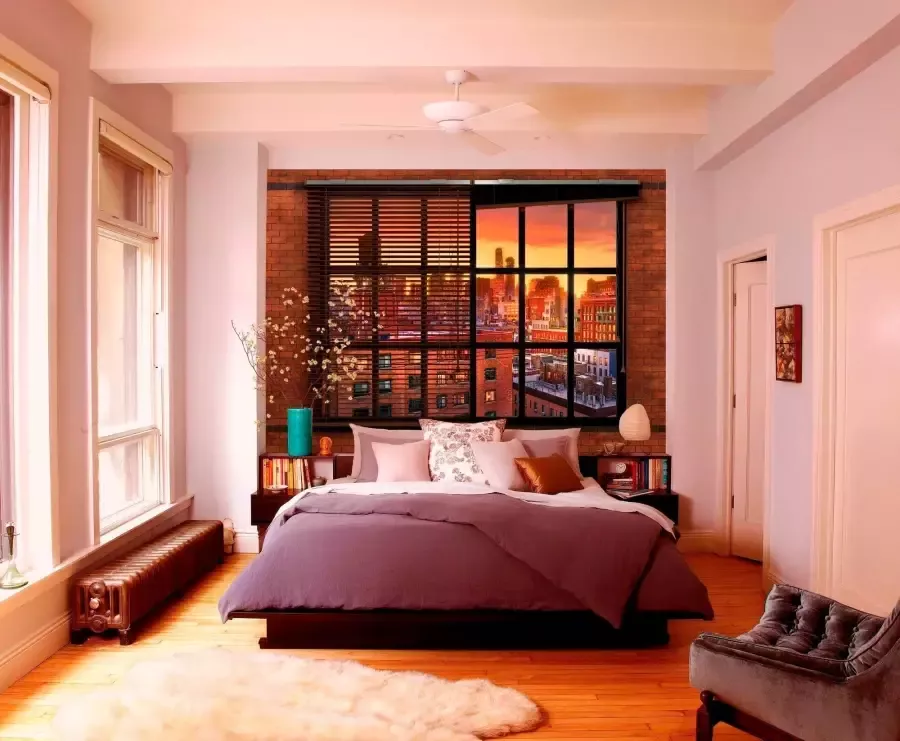 Komar Fotobehang Brooklyn Baksteen Afmeting 368 x 254 cm (set) - Foto 2
