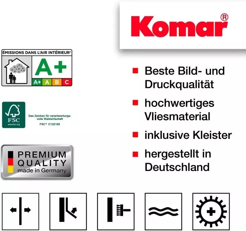 Komar Fotobehang Dolomiti 368x254 cm (breedte x hoogte) inclusief pasta (set)