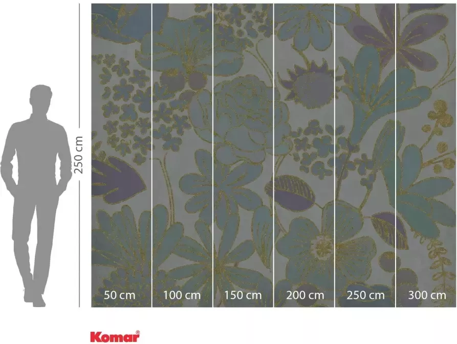 Komar Vliesbehang Digitale print vlies Groovy Bloom Afmeting 300 x 250 cm (1 stuk) - Foto 5