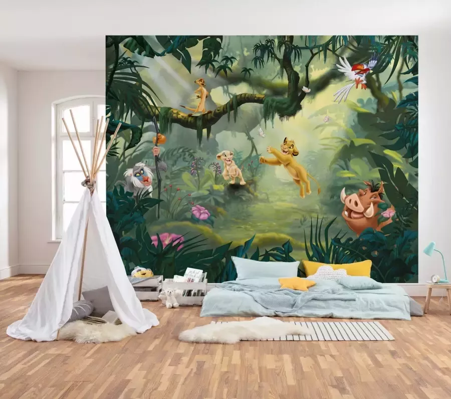 Komar Vliesbehang Digitale print vlies Lion King Hakuna Matata Afmeting 350 x 280 cm