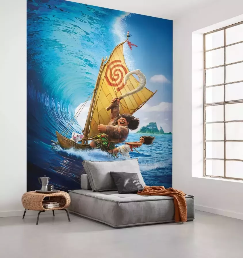 Komar Vliesbehang Moana Ride the Wave 200x280 cm (breedte x hoogte) - Foto 1