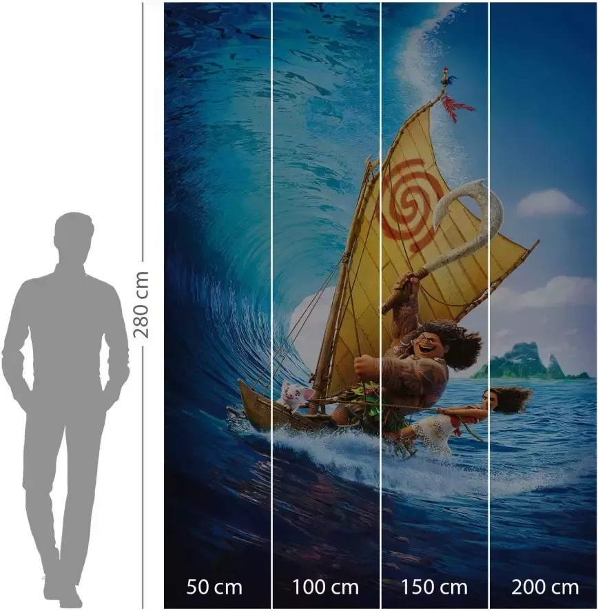 Komar Vliesbehang Moana Ride the Wave 200x280 cm (breedte x hoogte) - Foto 3