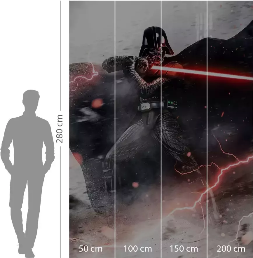 Komar Vliesbehang Star Wars Vader Dark Forces 200x280 cm (breedte x hoogte) - Foto 1